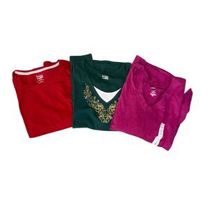 Vintage Basic Editions 3 Piece T-Shirt Bundle Women's Size 2X & 3X